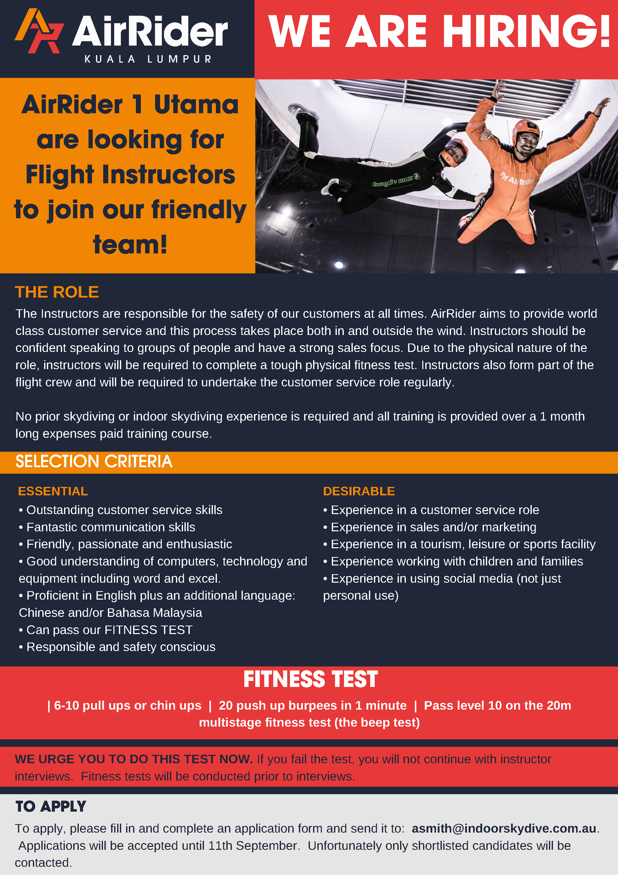 Instructor poster
