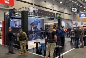 Photo of Operator XR display at the 2022 Land Forces expo.